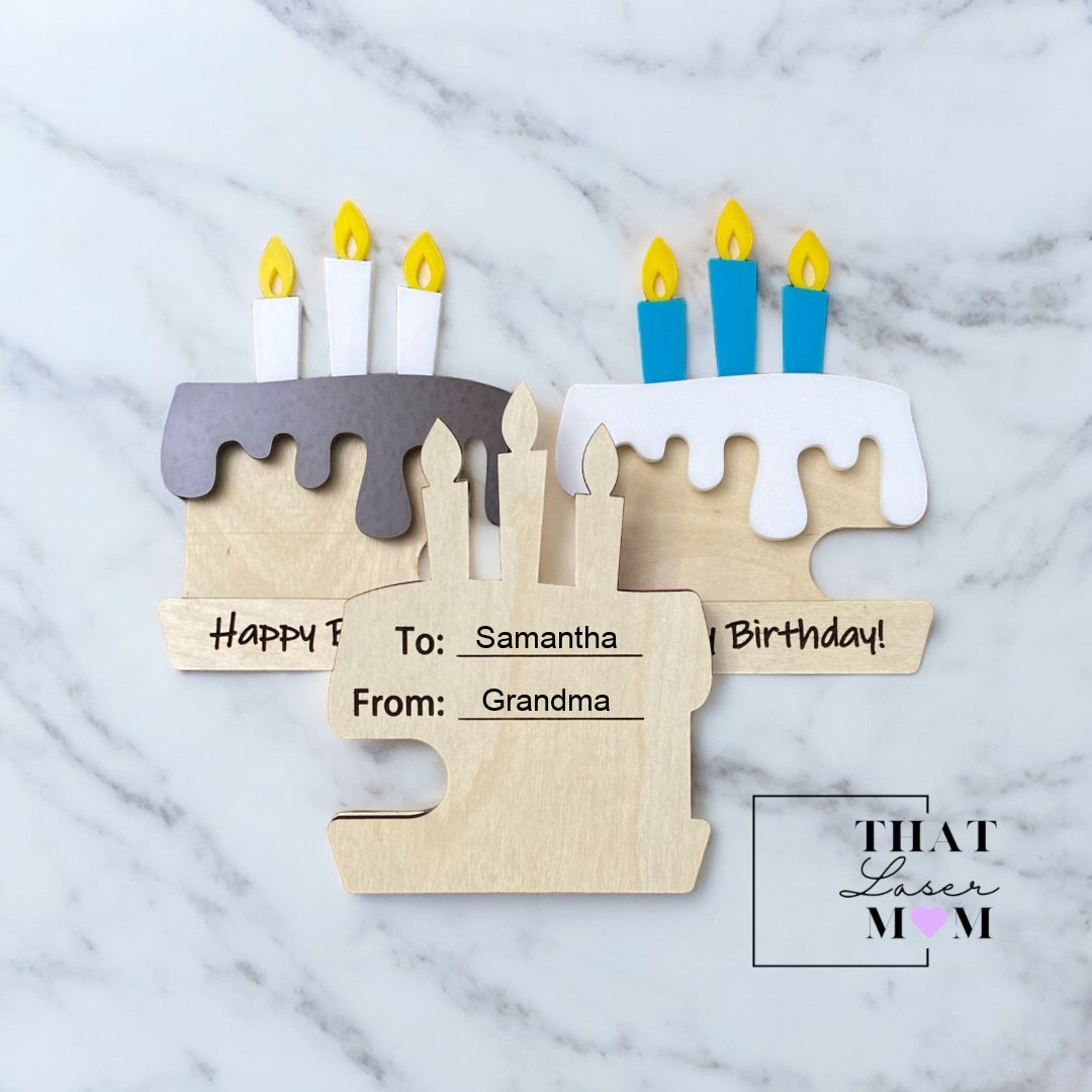 Birthday Giftcard Holder, Personalized